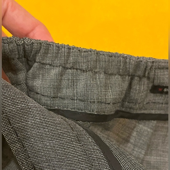 Talbots straight leg trousers / dressy pants w/ stretchy waist. Grey. 18W - Picture 8 of 13